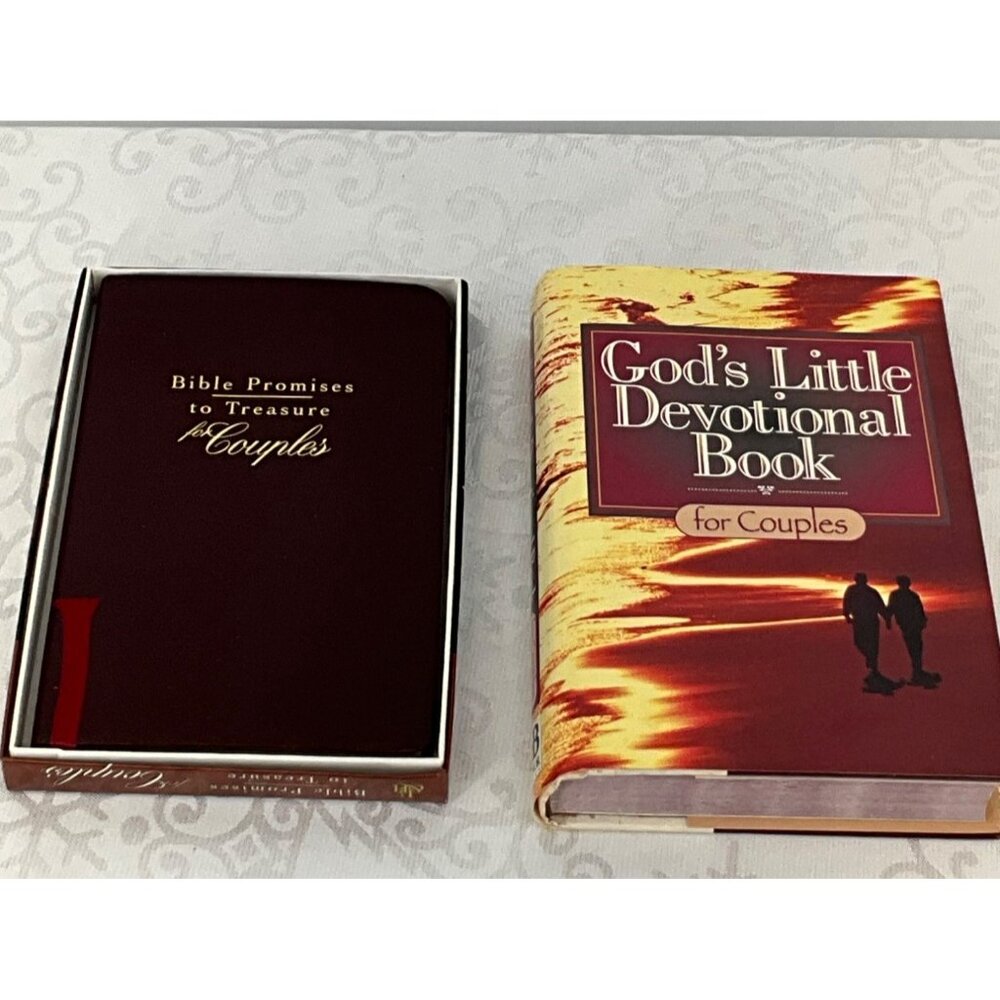 Bible Promises To Treasure & Gods‎ Little Devotional Book For Couples Set